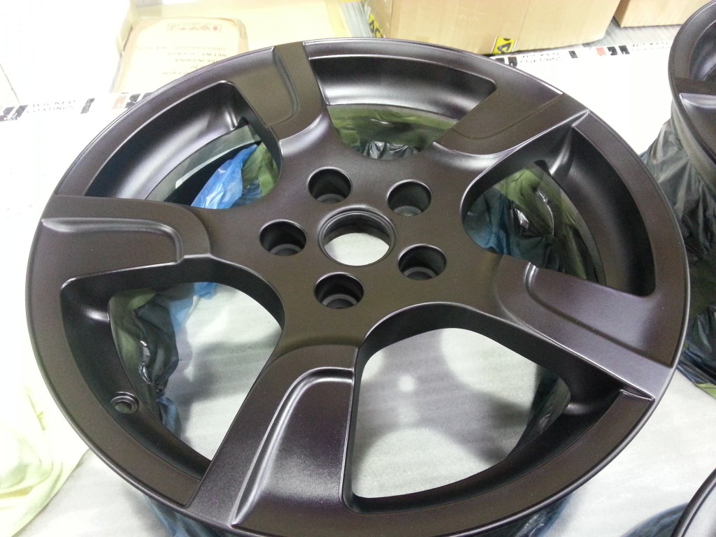 Wicked Coatings Car Alloy Wheels Painted Black