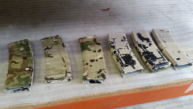 Guns Elements Coated In Military Camouflage Hydrographic Film