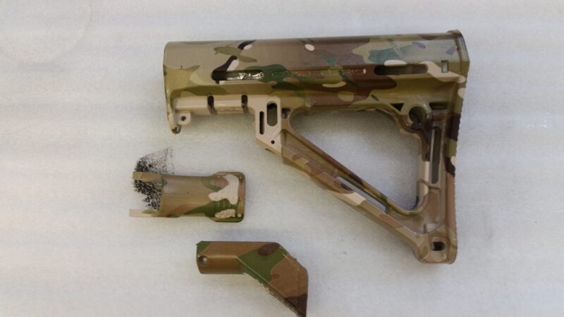 Guns Elements Coated In Military Camouflage Hydrographic Film