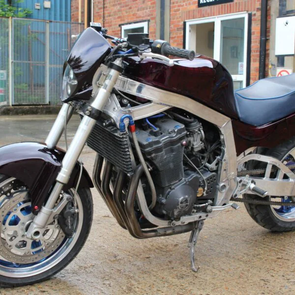 Suzuki coated in dark wood