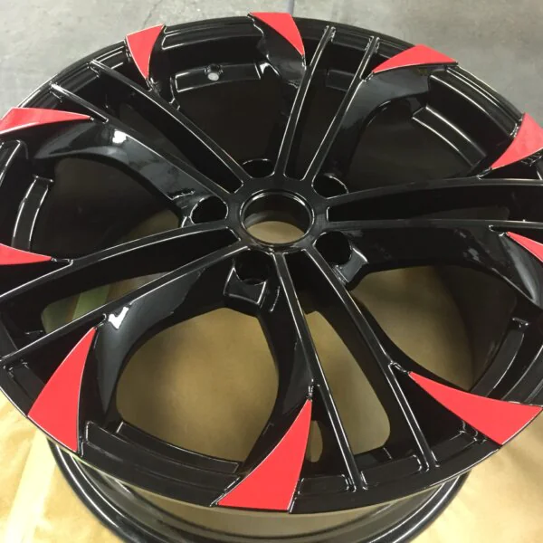 Toyota Supra custom regenerated and custom painted alloy wheels