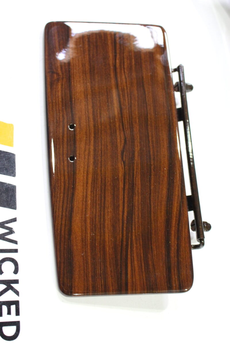 Dashboard elements coated in wood