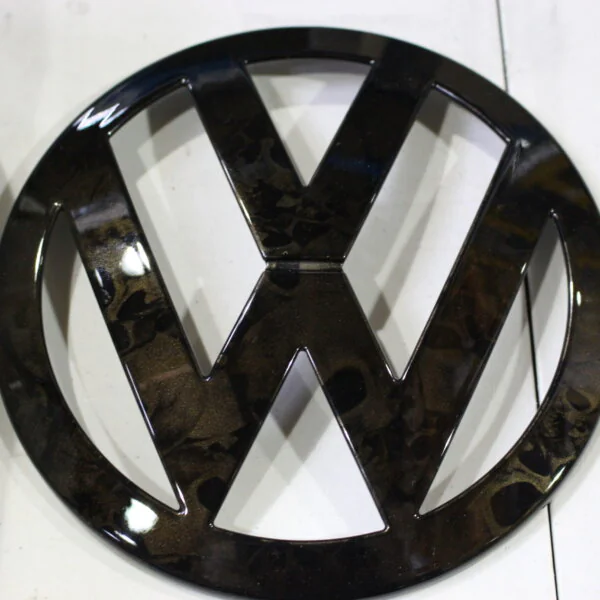 VW Multivan badge painted and coated at Wicked Coatings