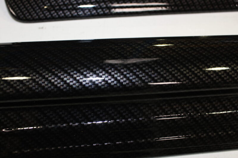 Mitsubishi interior coated in carbon fibre
