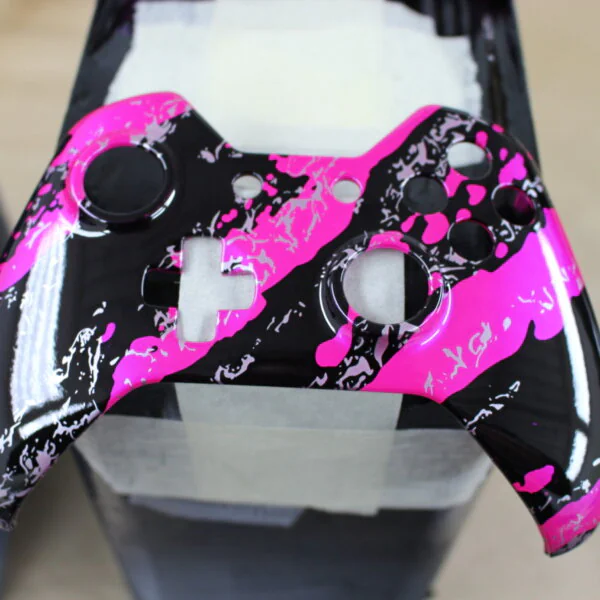 Gamepad Coated In Fancy Illusion Hydrographic Film