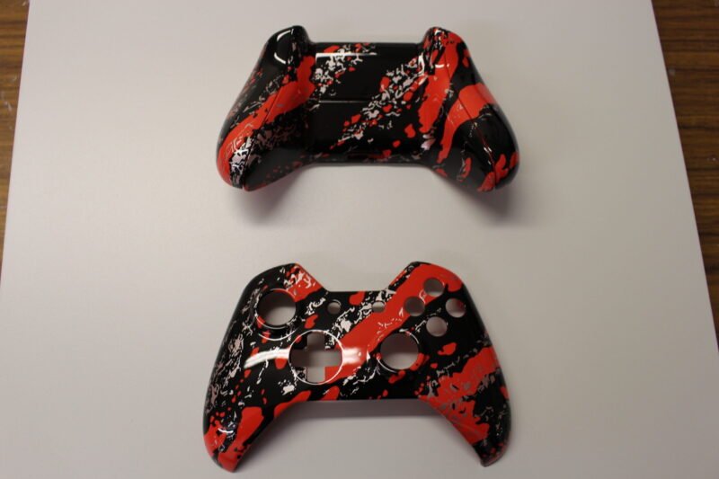 Gamepad Coated In Fancy Illusion Hydrographic Film