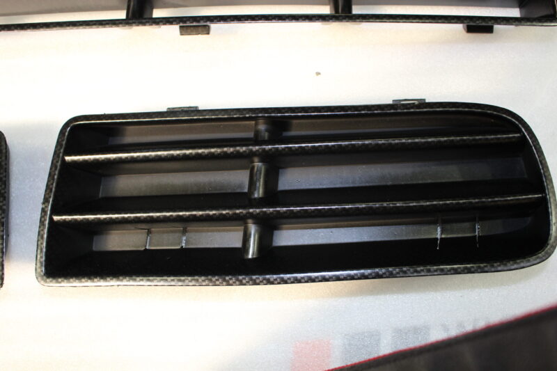 Dashboard Elements Coated In Carbon Fibre Painted Black
