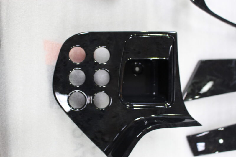 Car Interior Elements Painted Black And Burlwood