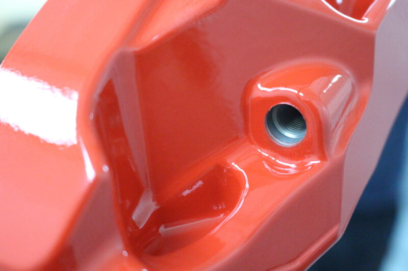 Car breaks painted red