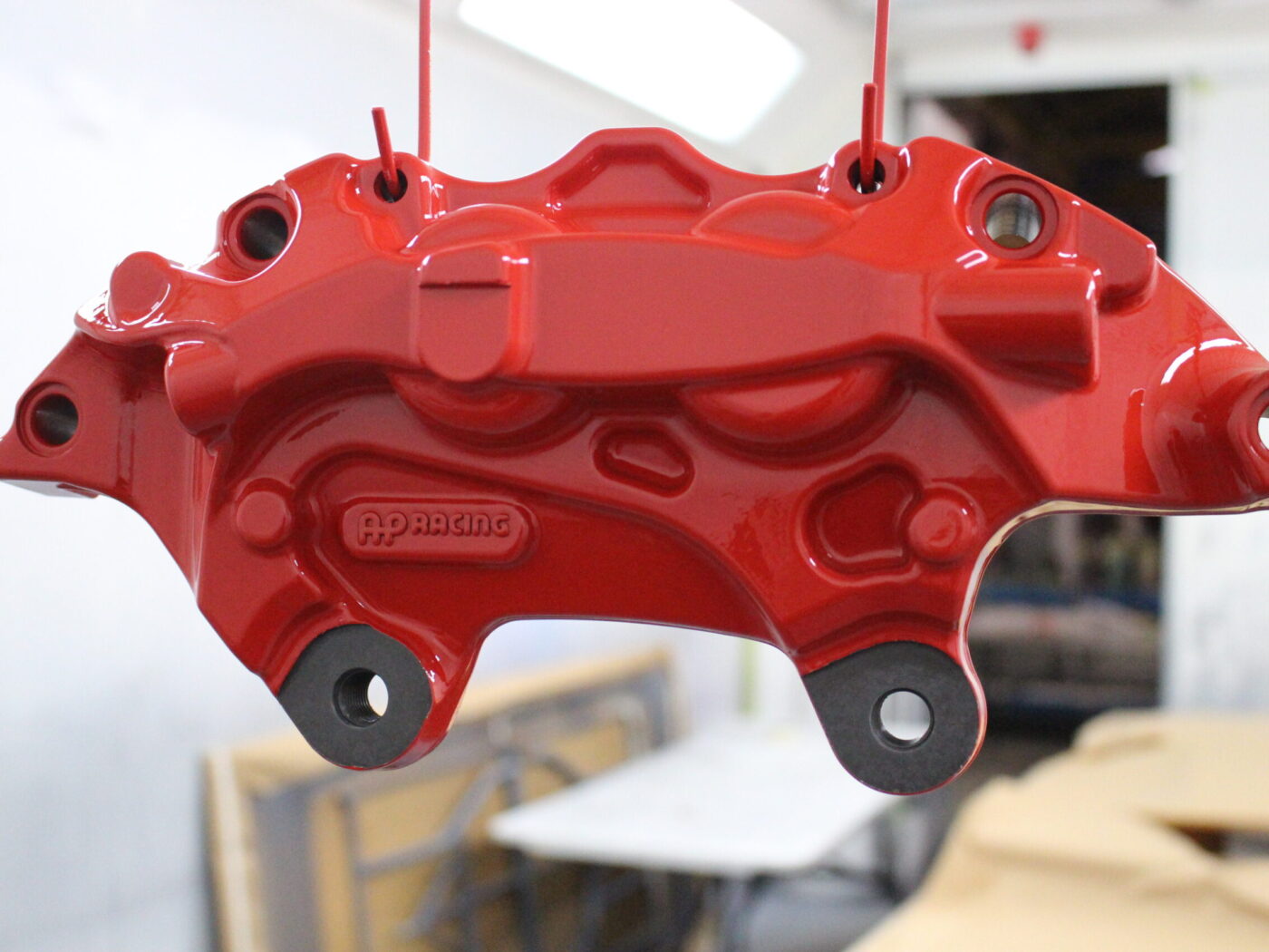 Car breaks painted red