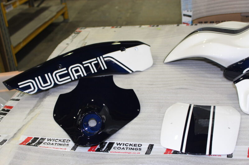 Ducati painted and coated at Wicked Coatings