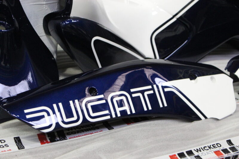 Ducati painted and coated at Wicked Coatings