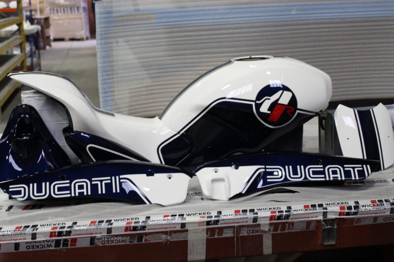 Ducati painted and coated at Wicked Coatings
