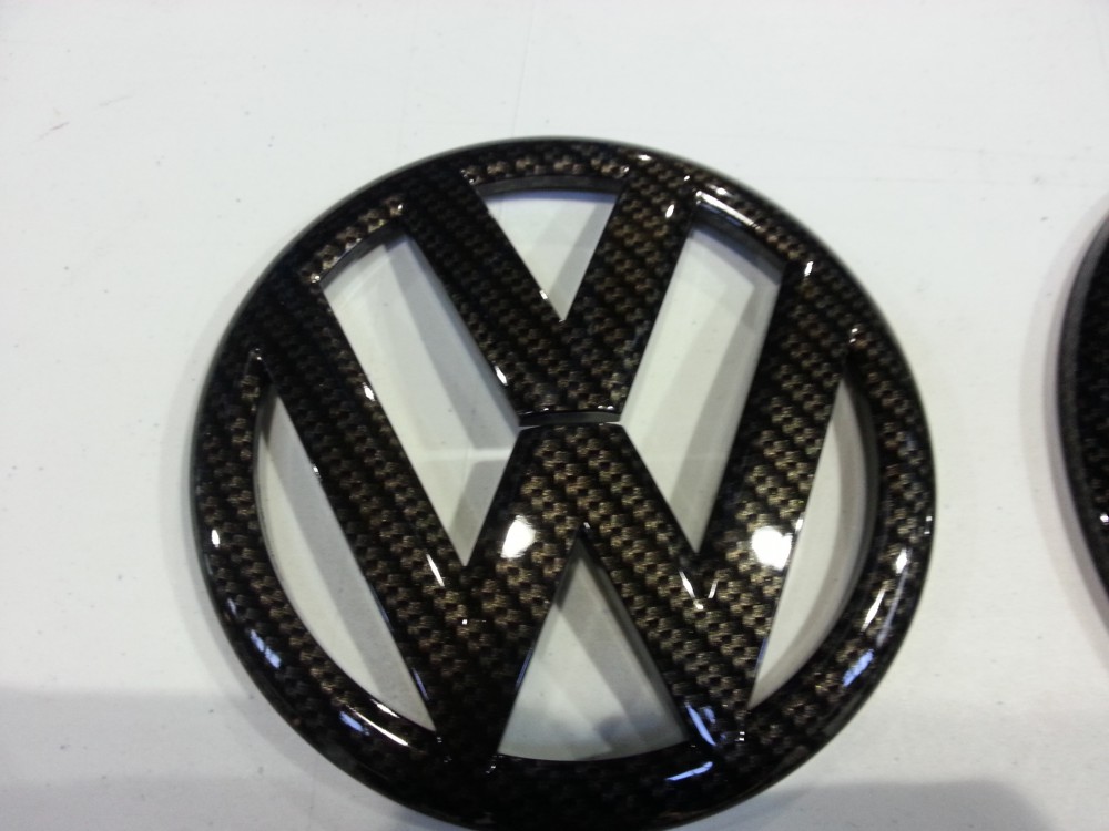 Volkswagen Emblem (Most Colors Available) – Custom Carbon Emblems