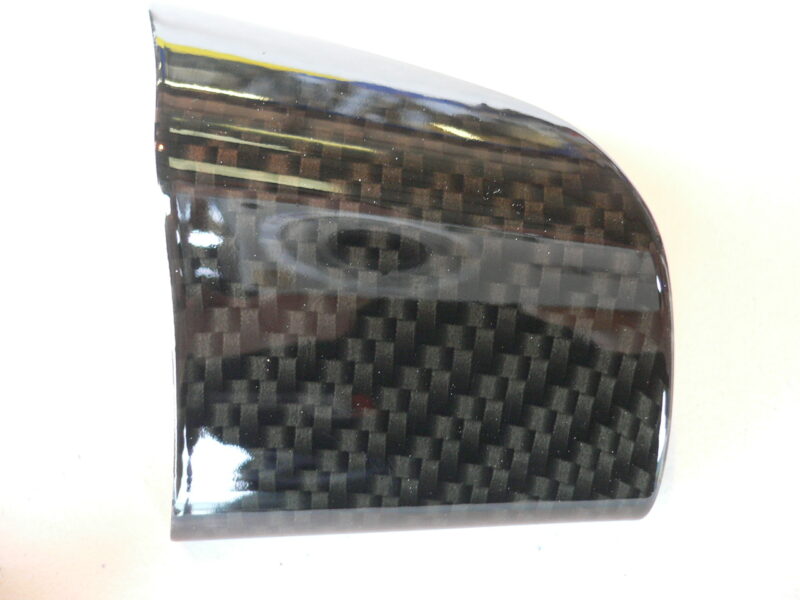 Ford Focus RS engine parts coated in carbon fibre hydrographic film painted black