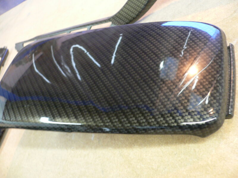 Audi various elements coated in carbon fibre hydrographic film painted black