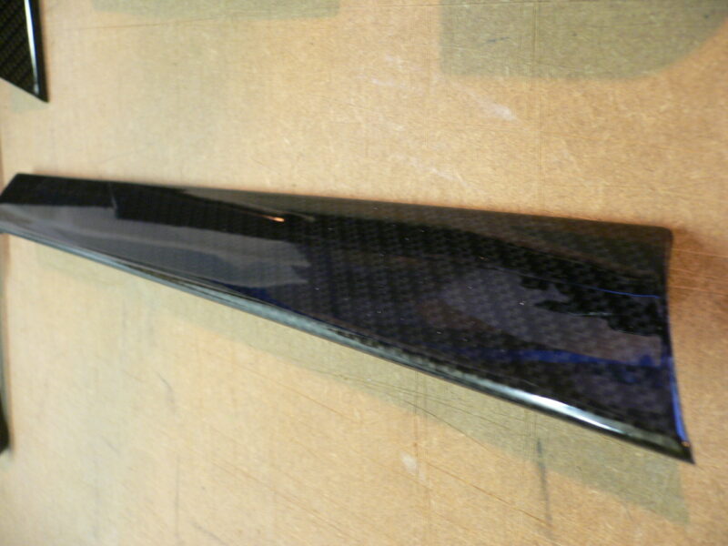 Audi various elements coated in carbon fibre hydrographic film painted black