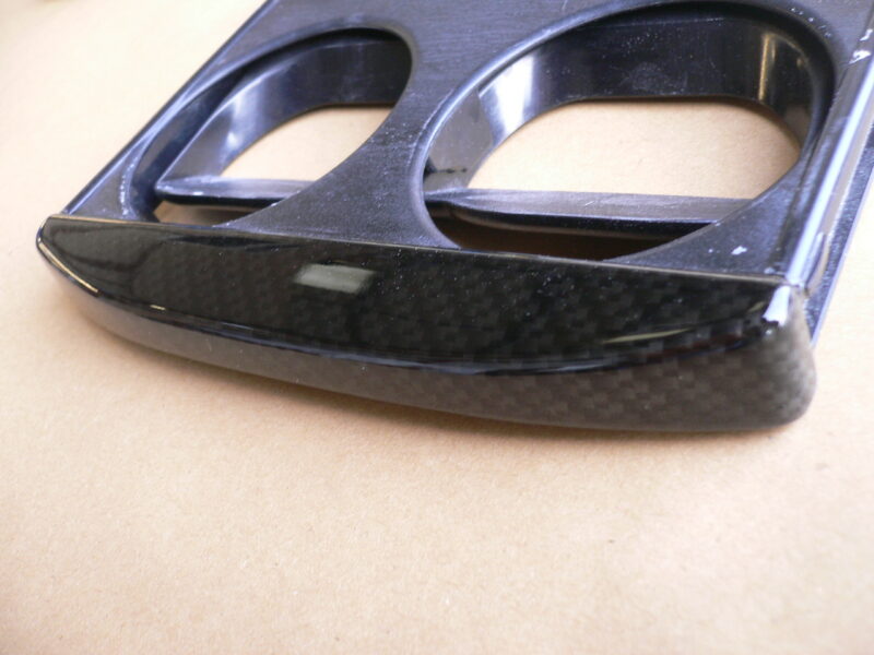 Audi various elements coated in carbon fibre hydrographic film painted black