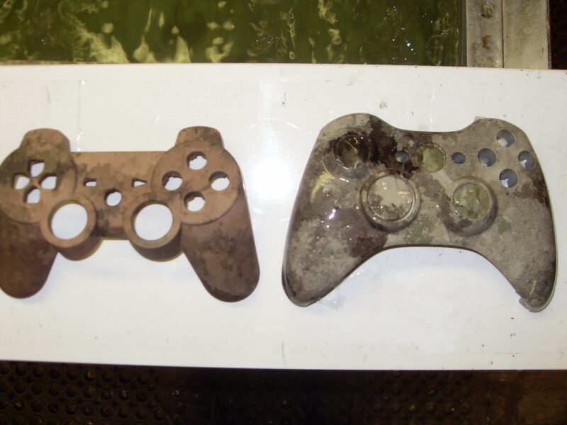 Gamepad Coated In Camouflage Hydrographic Film