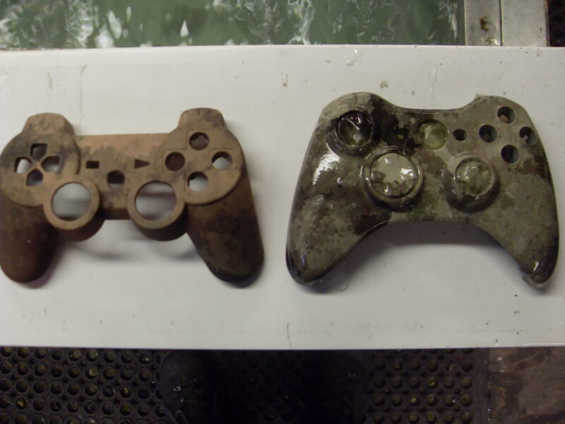 Gamepad Coated In Camouflage Hydrographic Film