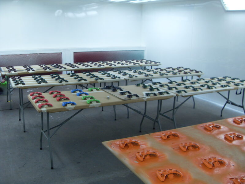 Console Game Controllers In Painting Chamber At Wicked Coatings