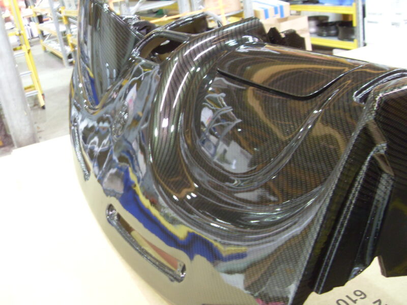 MG-F dashboard coated in carbon fibre hydrographic film painted black