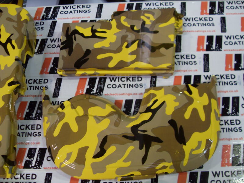 Ford Engine Parts Coated In Camouflage Hydrographic Film