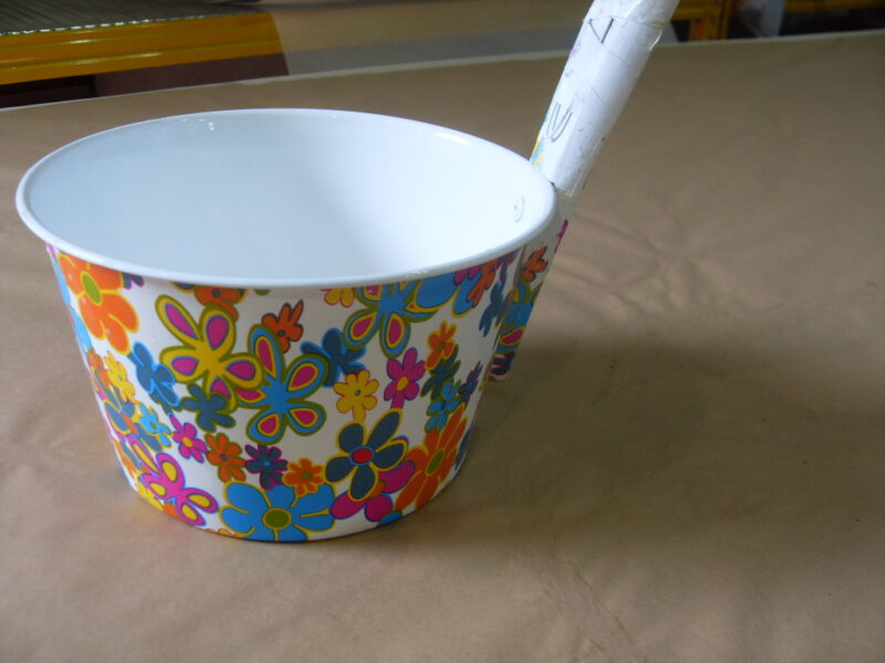 Household Items Coated In Flower Hydrographic Film