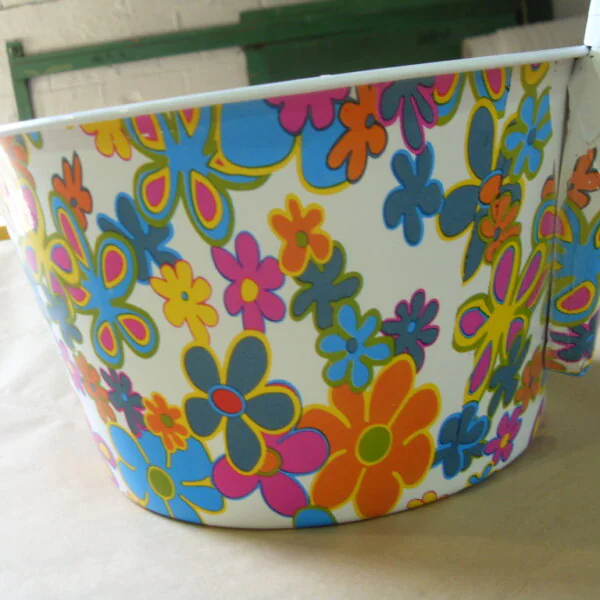 Household Items Coated In Flower Hydrographic Film