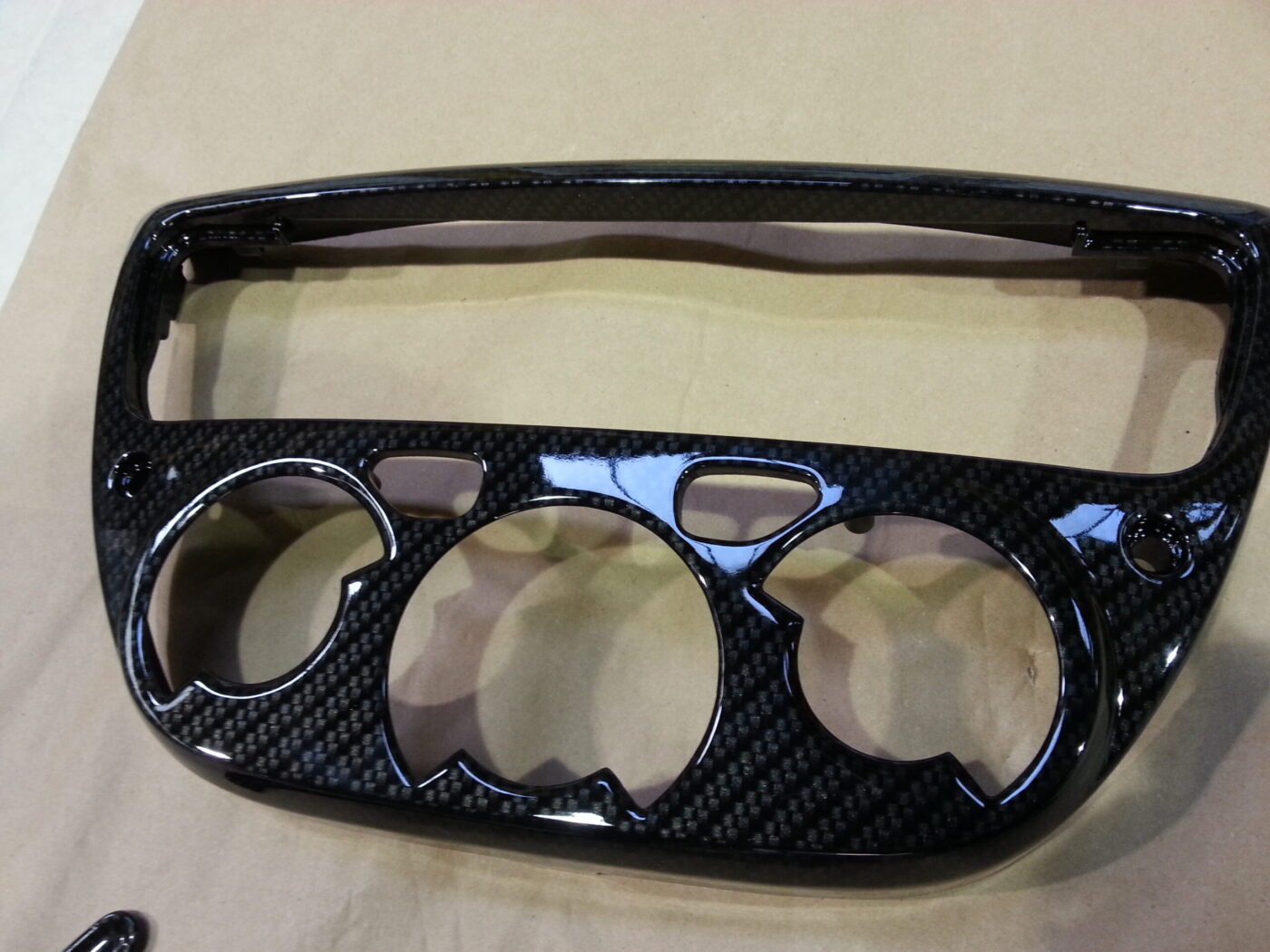 Ferrari 360 various elements coated in carbon fibre hydrographic film painted black
