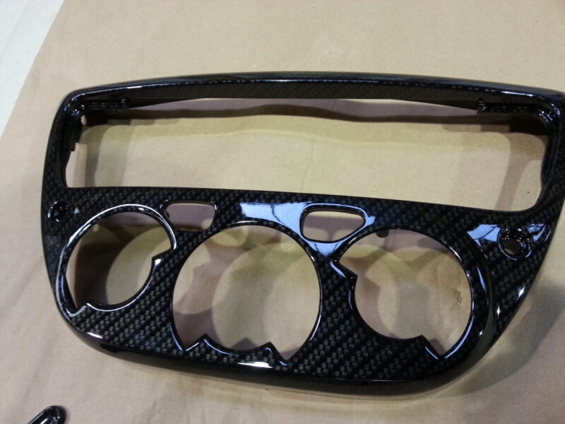 Ferrari 360 various elements coated in carbon fibre hydrographic film painted black