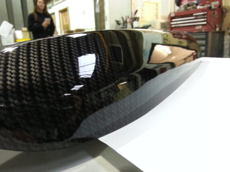 Ferrari 360 various elements coated in carbon fibre hydrographic film painted black
