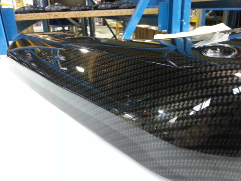 Ferrari 360 various elements coated in carbon fibre hydrographic film painted black
