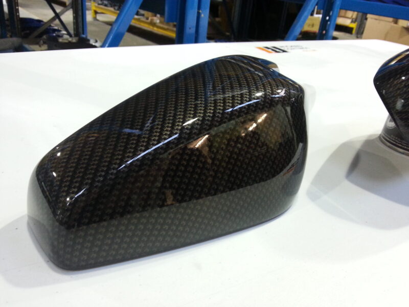 Ferrari F430 various parts coated in carbon fibre hydrographic film painted black