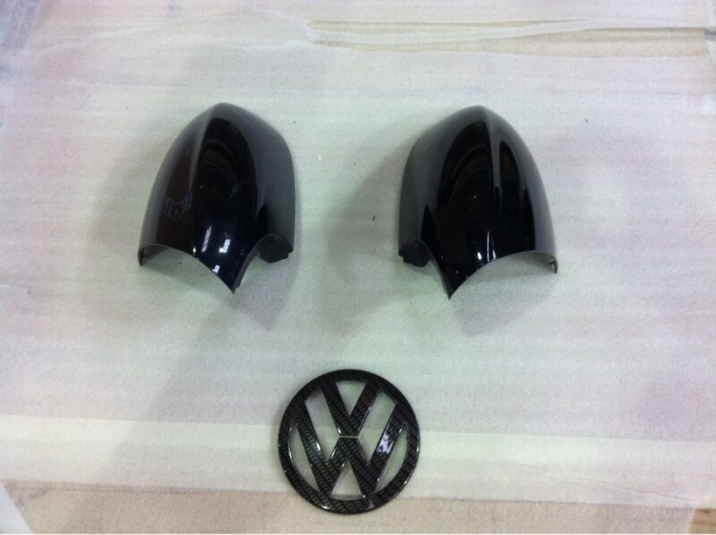 VW and BMW exterior elements coated in carbon fibre