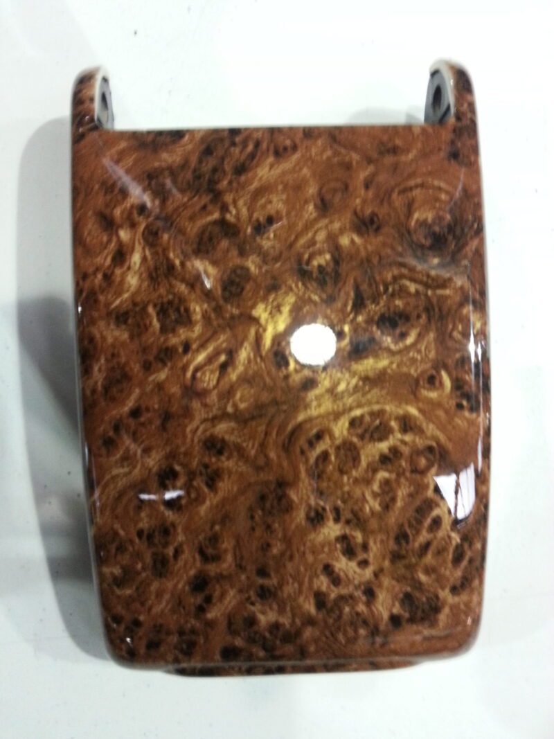 Car Interior Elements Coated In Wood Hydrographic Film