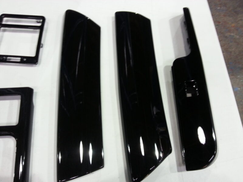 Car Interior Parts Painted Black