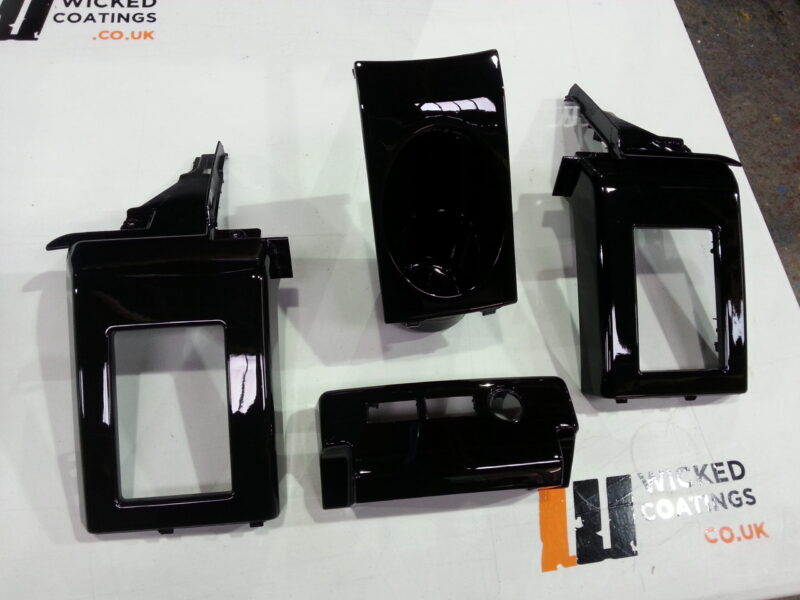 Car Interior Parts Painted Black