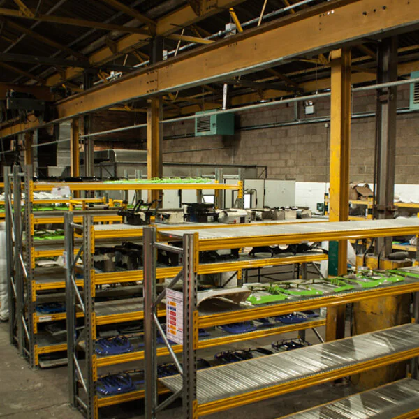 Goods in area at Wicked Coatings warehouse East
