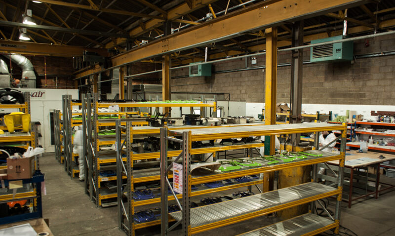 Goods in area at Wicked Coatings warehouse East