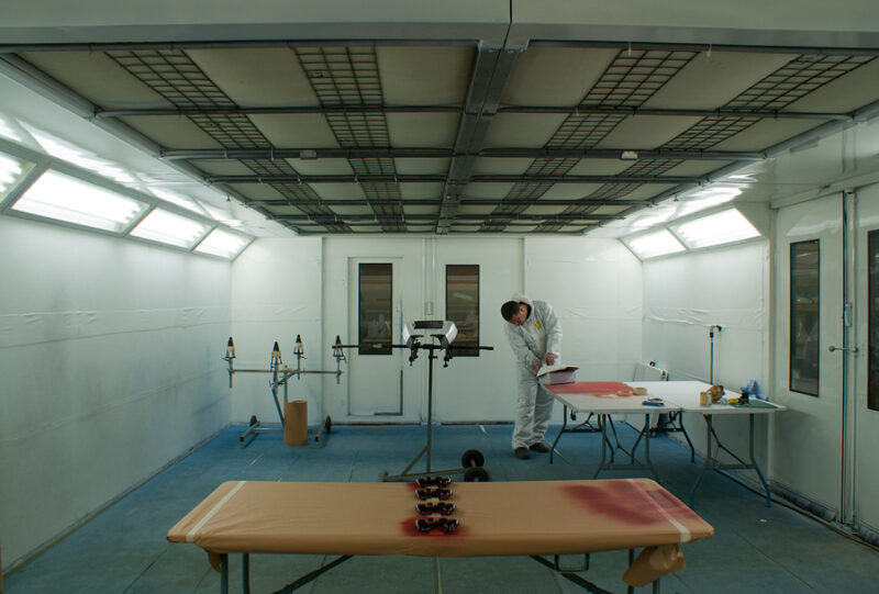 Spraying Room 3 at Wicked Coatings