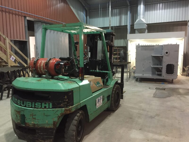 Offshore water treatment system blasted and painted at Wicked Coatings
