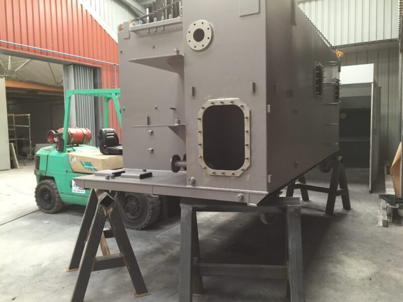 Offshore water treatment system blasted and painted at Wicked Coatings