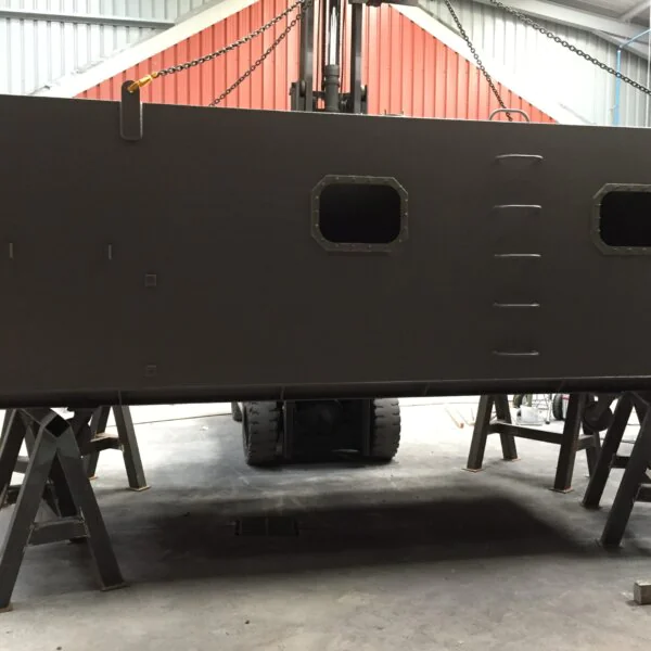 Offshore water treatment system blasted and painted at Wicked Coatings