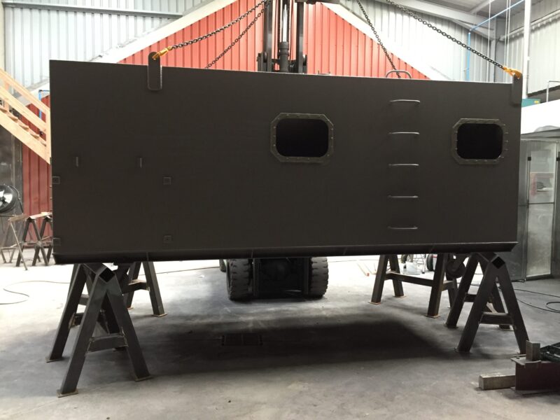 Offshore water treatment system blasted and painted at Wicked Coatings