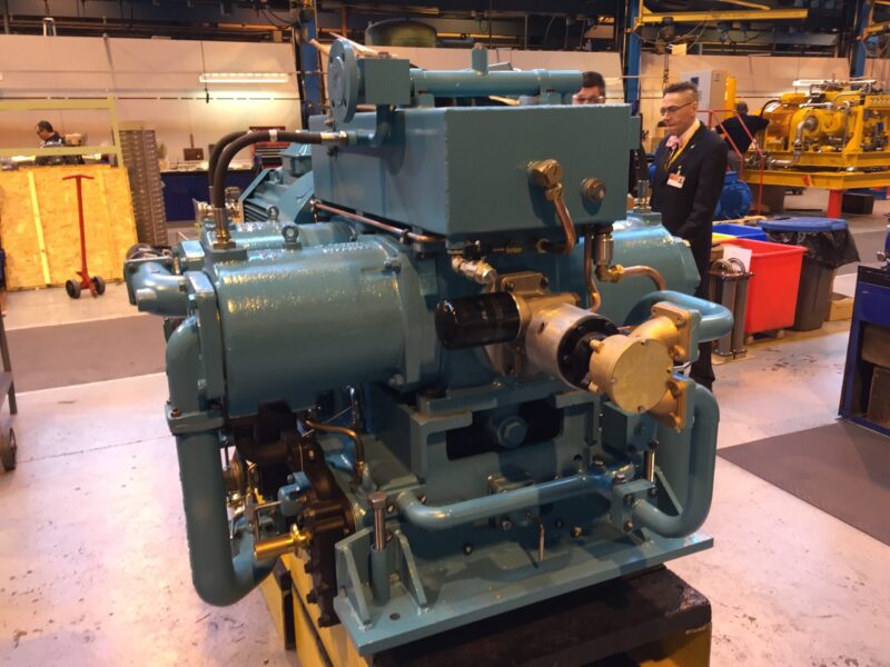 Offshore water compressor painted at Wicked Coatings