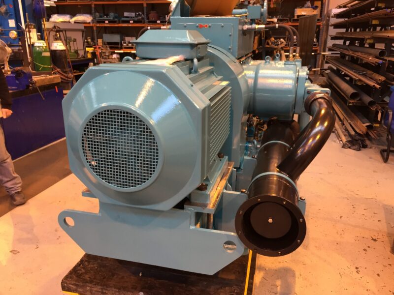 Offshore water compressor painted at Wicked Coatings