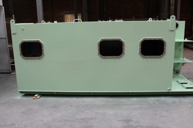 Offshore water treatment system blasted and painted at Wicked Coatings