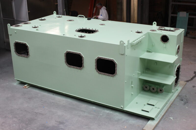 Offshore water treatment system blasted and painted at Wicked Coatings