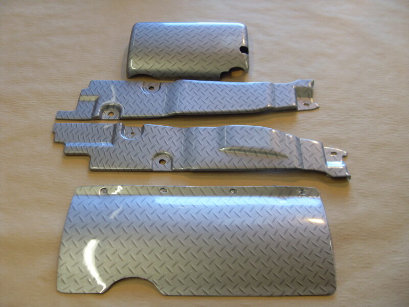 Car interior various parts coated in metal hydrographic film